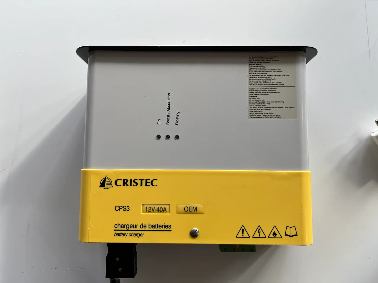 Ladegerät CRISTEC 12V / 40A